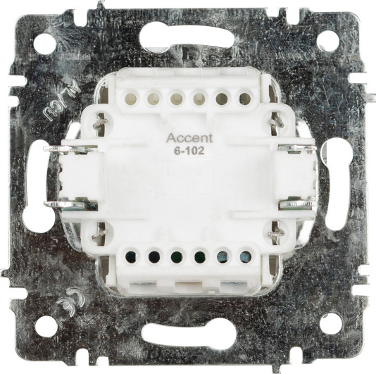 Изображение товара Выключатель INTRO Accent 6-102-01 / Б0063445 (белый)
