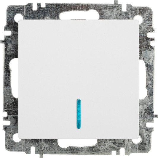 Изображение товара Выключатель INTRO Accent 6-102-01 / Б0063445 (белый)