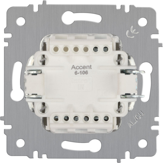Изображение товара Выключатель INTRO Accent 6-106-01 / Б0063531 (белый)