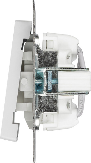 Изображение товара Выключатель INTRO Accent 6-108-01 / Б0063578 (белый)