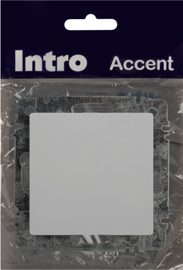 Изображение товара Выключатель INTRO Accent 6-108-01 / Б0063578 (белый)
