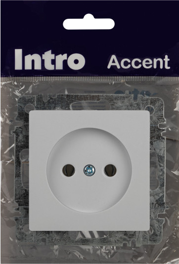 Изображение товара Розетка INTRO Accent 6-201-01 / Б0063653 (белый)