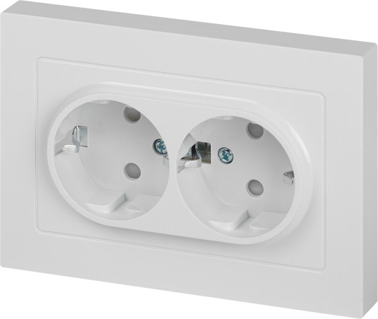Изображение товара Розетка INTRO Accent 6-208-01 / Б0063528 (белый)