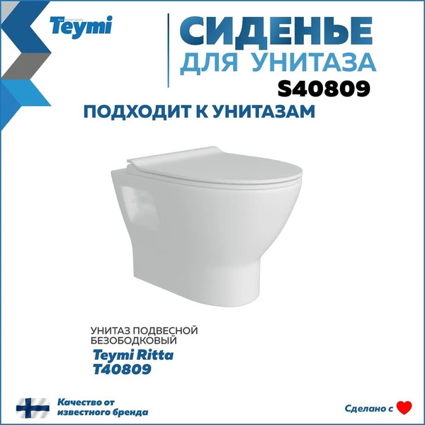 Изображение товара Сиденье для унитаза Teymi S40809