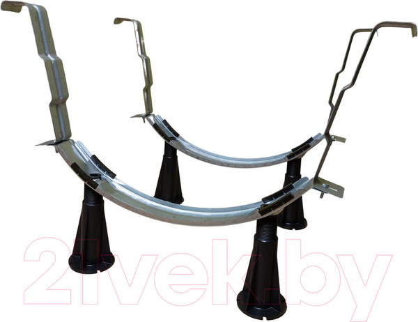 Изображение товара Ванна стальная Smavit Cassia Titanium 160x70 (с шумоизоляцией и ножками Etalon)