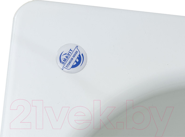 Изображение товара Ванна стальная Smavit Cassia Titanium Inside 160x70 (с шумоизоляцией и ножками Etalon)