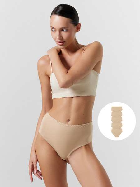 Изображение товара Комплект женских трусов Mark Formelle 412075-5 (р.110, обжаренный миндаль)