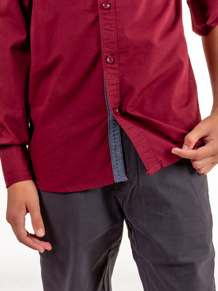 Изображение товара Рубашка детская Isee UN-71850B (р-р 42/170-176, бордовый)