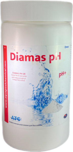 Изображение товара Средство для регулировки pH ATC pool chemicals Diamas pH GR PH-плюс гранулированное (1кг)