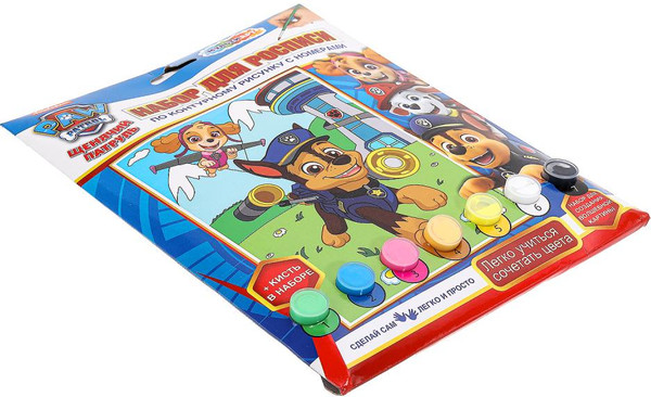 Изображение товара Картина по номерам MultiArt Щенячий патруль / CANV17X23-113764