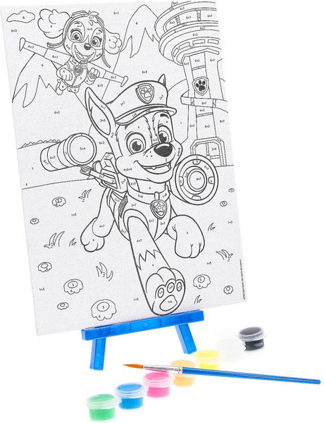 Изображение товара Картина по номерам MultiArt Щенячий патруль / CANV17X23-113764