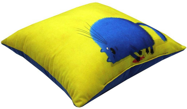 Изображение товара Подушка декоративная MATEX Kotoklism line. Пухля уста / 52-111 (желтый/малиновый/синий)