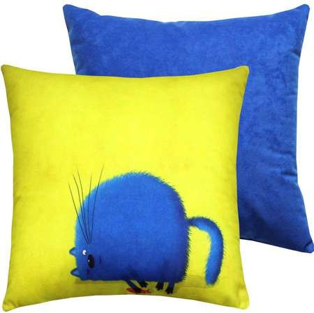 Изображение товара Подушка декоративная MATEX Kotoklism line. Пухля уста / 52-111 (желтый/малиновый/синий)