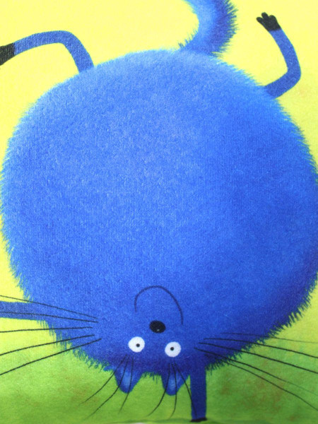 Изображение товара Подушка декоративная MATEX Kotoklism line. Пухля-гимнаст / 52-128 (желтый/фисташковый/синий)