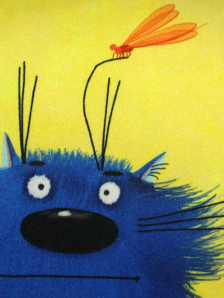 Изображение товара Подушка декоративная MATEX Kotoklism line. Суровый / 52-142 (желтый/белый/синий)