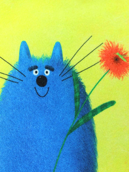 Изображение товара Подушка декоративная MATEX Kotoklism line. Три кота / 52-166 (лайм/оранжевый/синий)