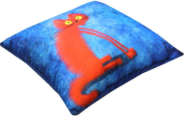 Изображение товара Подушка декоративная MATEX Kotoklism line. Худой / 52-258 (красный/черный/синий)