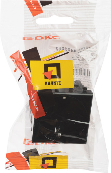 Изображение товара Розетка DKC Avanti 4402002 (черный квадрат)