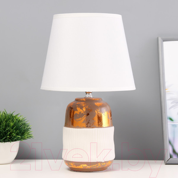 Изображение товара Прикроватная лампа Risalux Ганна 9680025 (бежевый/медный)