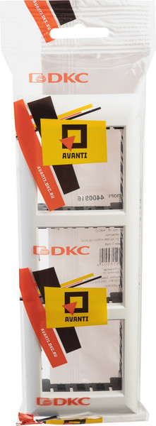 Изображение товара Рамка для выключателей и розеток DKC Avanti 4400916 (белый)