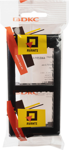 Изображение товара Рамка для выключателей и розеток DKC Avanti 4402914 (черный)