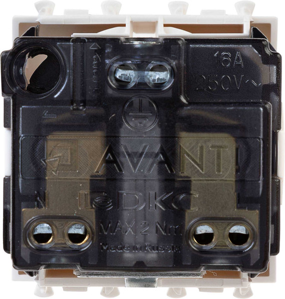 Изображение товара Розетка DKC Avanti 4400002 (белое облако)