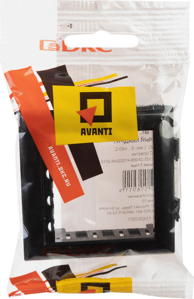 Изображение товара Рамка для выключателей и розеток DKC Avanti 4402912 (черный)