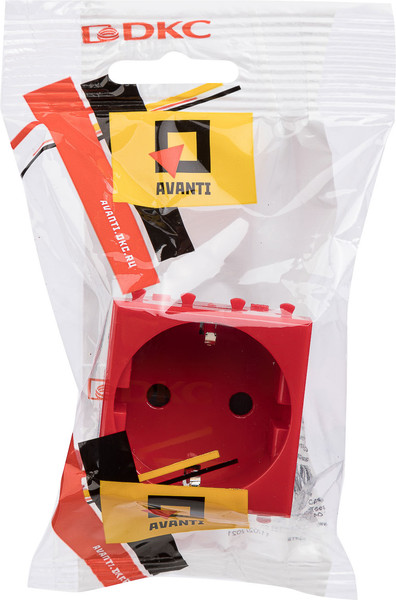 Изображение товара Розетка DKC Avanti 4401002 (красный квадрат)