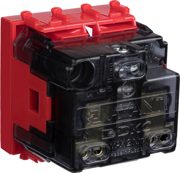 Изображение товара Розетка DKC Avanti 4401002 (красный квадрат)