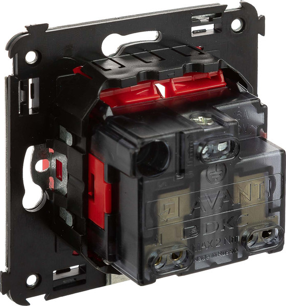 Изображение товара Розетка DKC Avanti 4401003 (красный квадрат)