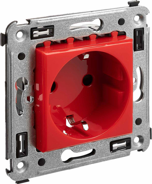 Изображение товара Розетка DKC Avanti 4401003 (красный квадрат)