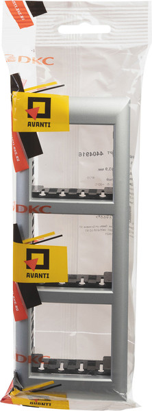 Изображение товара Рамка для выключателей и розеток DKC Avanti 4404916 (серебристый металлик)