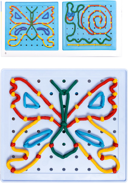 Изображение товара Развивающая игра Десятое королевство Шнуровальный планшет Бабочка / 05490