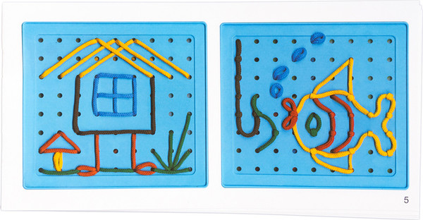 Изображение товара Развивающая игра Десятое королевство Шнуровальный планшет Бабочка / 05490