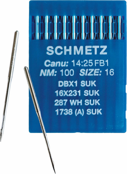Изображение товара Набор игл для промышленной швейной машины Schmetz DBx1 100 SUK Sch-10 (10шт, для высокоэластичных тканей)