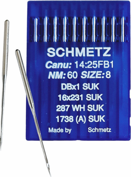 Изображение товара Набор игл для промышленной швейной машины Schmetz DBx1 60 SUK Sch-10 (10шт, для высокоэластичных тканей)