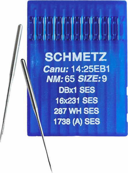 Изображение товара Набор игл для промышленной швейной машины Schmetz DBx1 65 SES Sch-10 (10шт, для трикотажа)