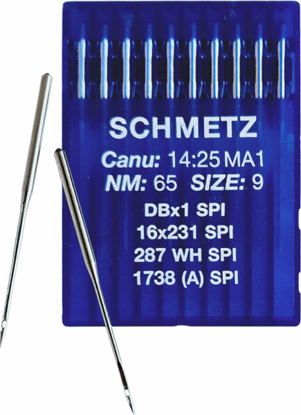 Изображение товара Набор игл для промышленной швейной машины Schmetz DBx1 65 SPI Sch-10 (10шт, для шелка)