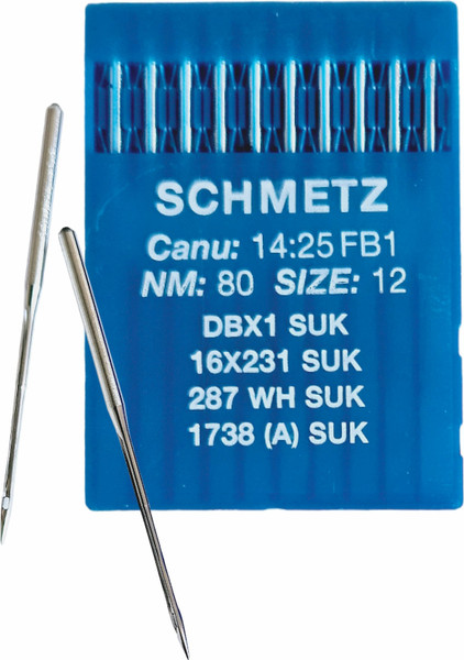 Изображение товара Набор игл для промышленной швейной машины Schmetz DBx1 80 SUK Sch-10 (10шт, для высокоэластичных тканей)