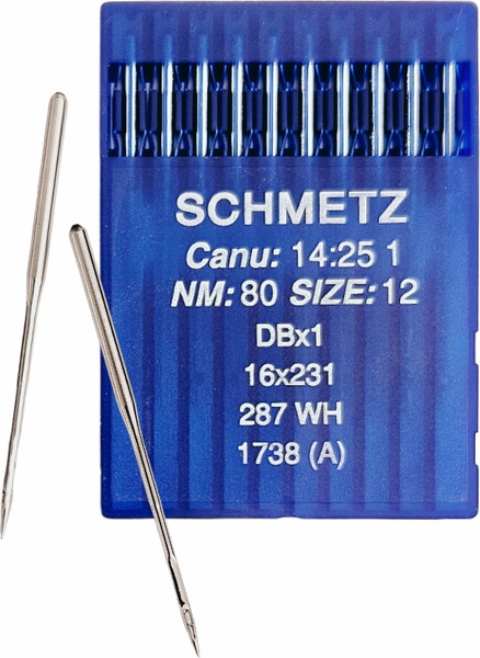Изображение товара Набор игл для промышленной швейной машины Schmetz DBx1 80 Sch-10 (10шт, универсальные)