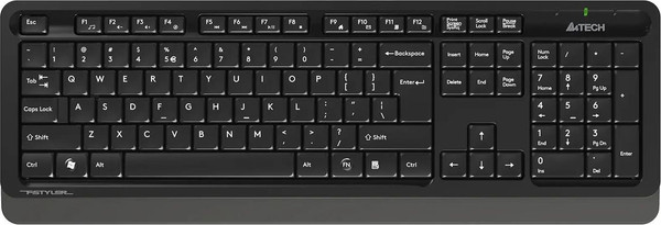 Изображение товара Комплект клавиатура и мышь A4Tech Fstyler FG1010S (черный/серый)