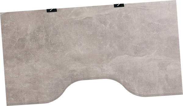 Изображение товара Столешница для стола Millwood С вырезом 160x80x3.6 (бетон/металл черный)