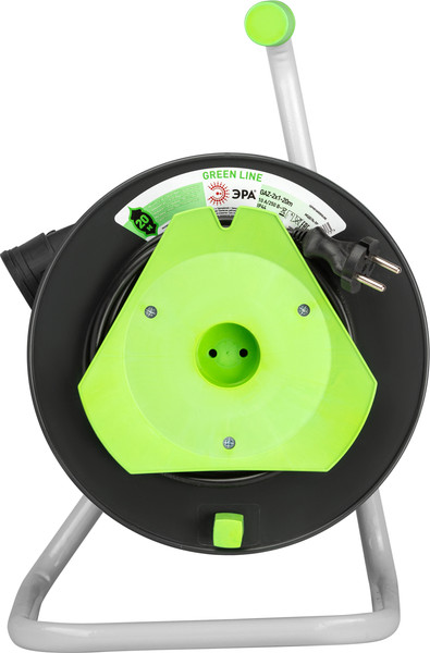Изображение товара Удлинитель на катушке ЭРА Greenline GAZ-2x1-20m / Б0065120