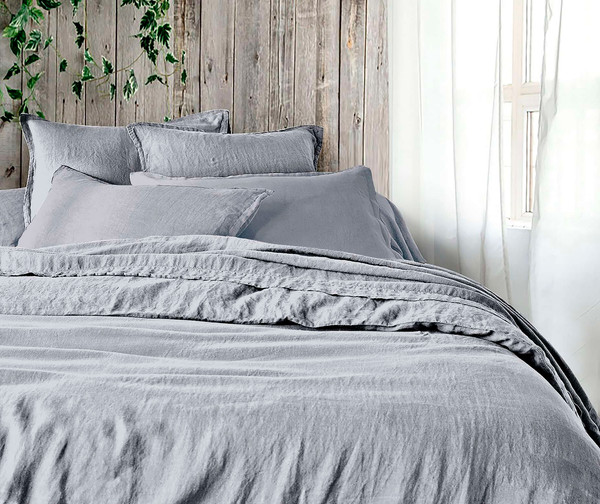 Изображение товара Комплект постельного белья Koenigson №16-0000 Теплый лен 2.0 простыня на резинке 160х200х30 (Aska)