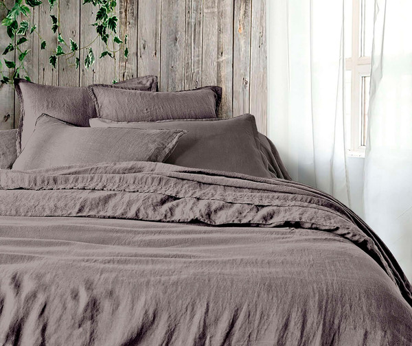 Изображение товара Комплект постельного белья Koenigson №17-1506 Теплый лен 2.0 простыня на резинке 160х200х30 (Niklas)