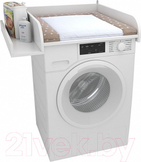 Изображение товара Рамка для пеленания Polini Kids Simple 610 с полкой / 0001847.9 (белый)