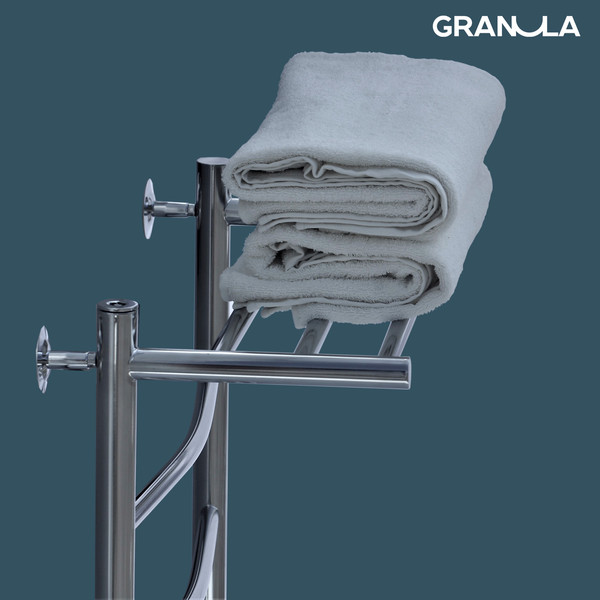 Изображение товара Полотенцесушитель водяной GRANULA Евро 50x80 с полкой (боковое подключение, левое)