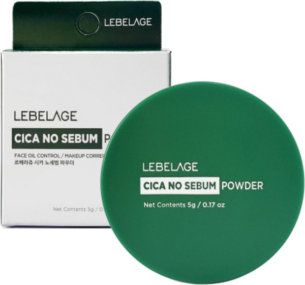 Изображение товара Пудра компактная Lebelage Cica No Sebum с центеллой азиатской (5г)