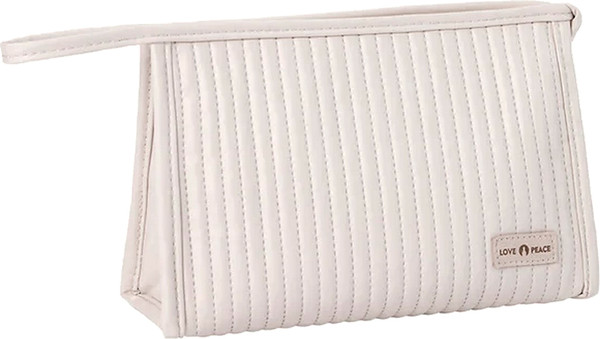 Изображение товара Косметичка Kristaller Love Peace Rectangular стеганая / 25009 (белый)