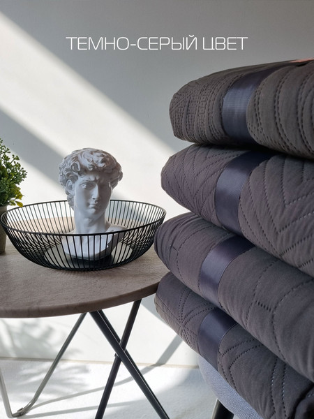 Изображение товара Покрывало MATEX Geometry  / 62-745 (темно-серый)